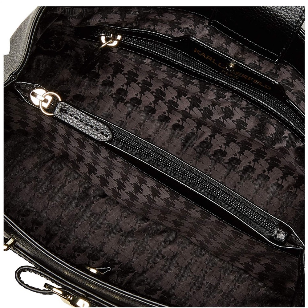 NWT Karl Lagerfeld Paris leather Satchel/crossbody - Picture 4 of 10